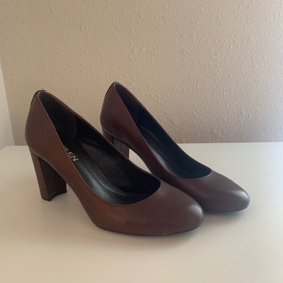 Ralph Lauren 3 inch‎ heels brown 6.5B OfficeCore - Picture 1 of 11